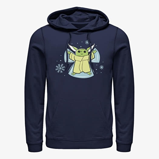Merch Star Wars: Mandalorian - Snow Angel Unisex Hoodie Navy Blue