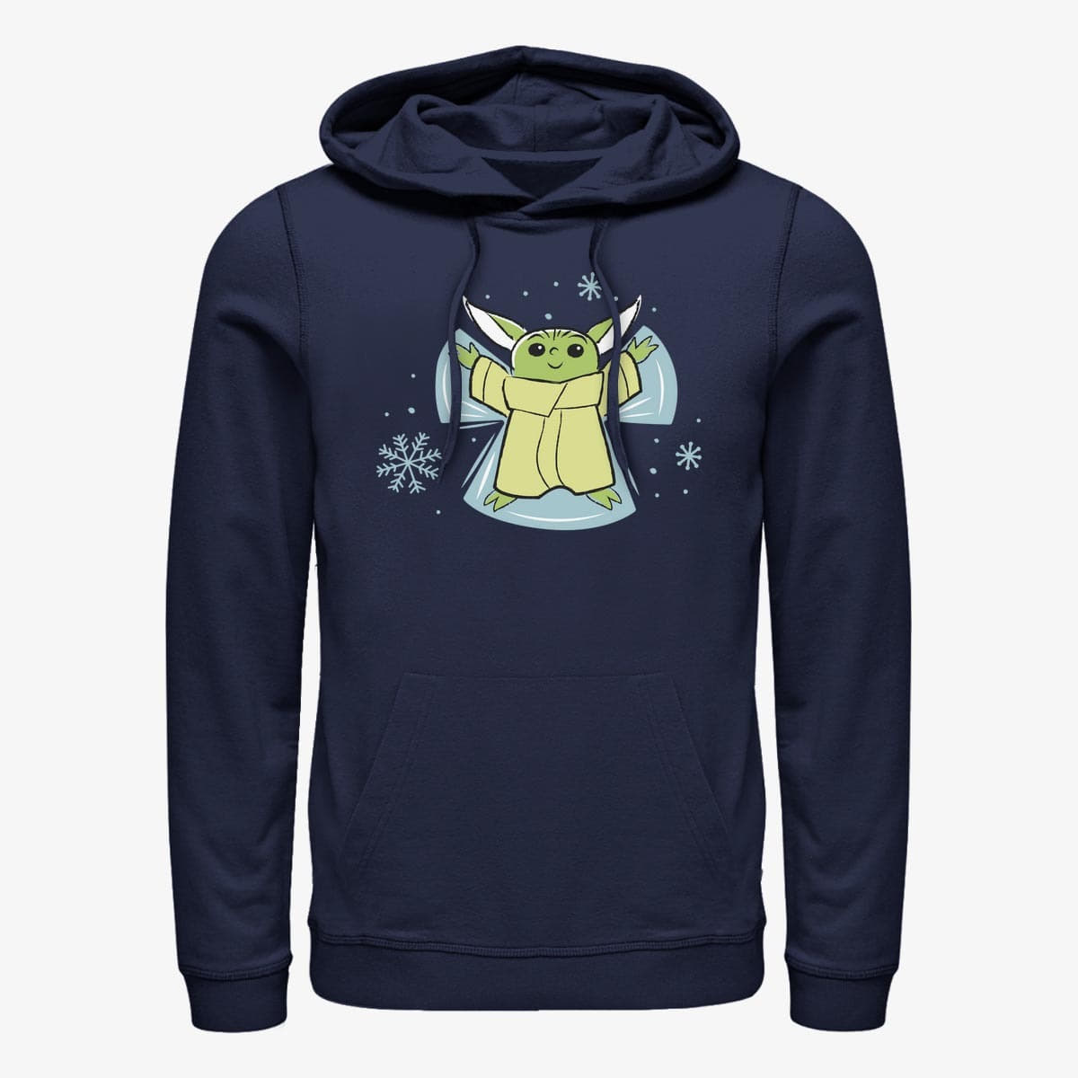 Толстовки та реглани Merch Star Wars: Mandalorian - Snow Angel Unisex Hoodie Navy Blue