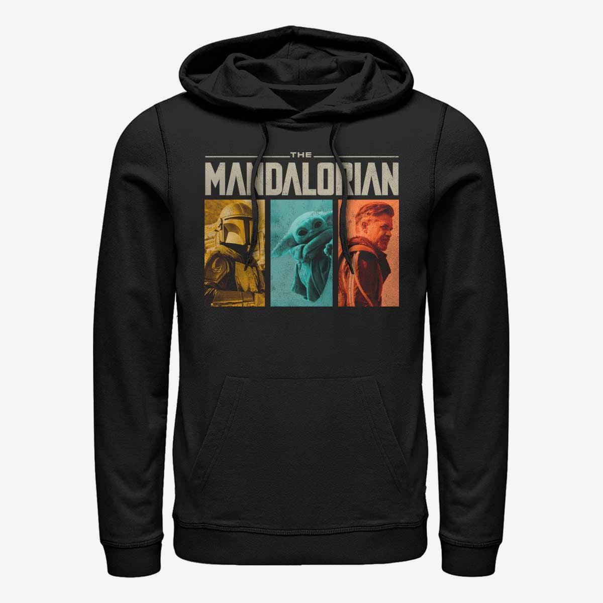 Суитчъри Merch Star Wars: The Mandalorian - MandoMon Epi Group Unisex Hoodie Black