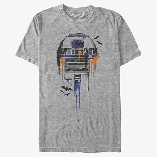 T-shirt Merch Star Wars: Classic - Splatter R2 Unisex T-Shirt Heather Grey