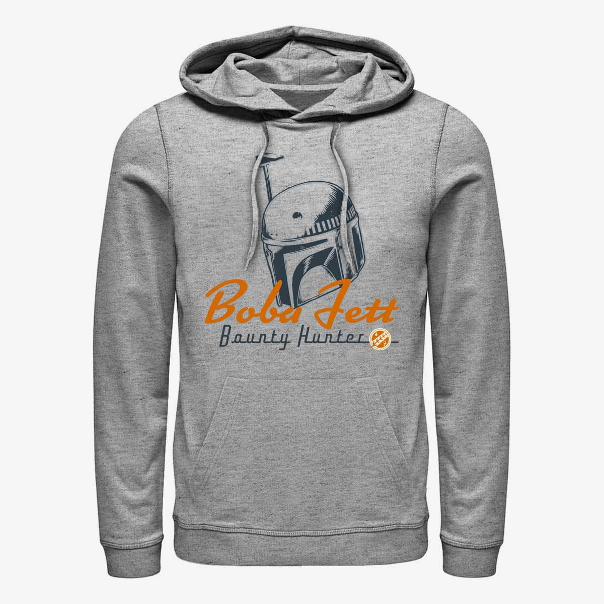 Sweaters Merch Star Wars Book of Boba Fett - Boba Helmet Unisex Hoodie Heather Grey