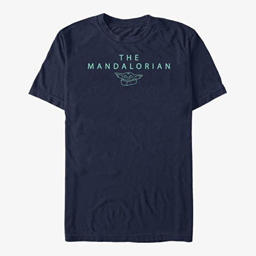 Maglietta Merch Star Wars: The Mandalorian - Mando Child Unisex T-Shirt Navy Blue