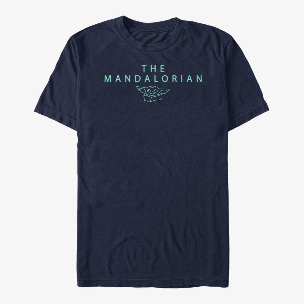 Тениски Merch Star Wars: The Mandalorian - Mando Child Unisex T-Shirt Navy Blue