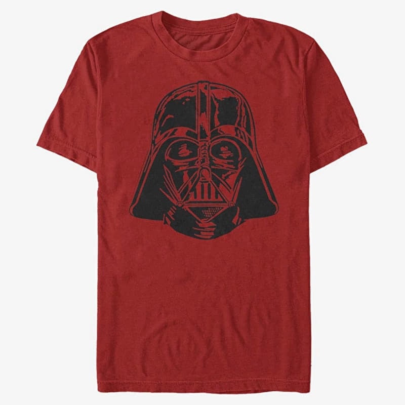 T-shirt Merch Star Wars: Classic - Darth Vader Face Unisex T-Shirt Red