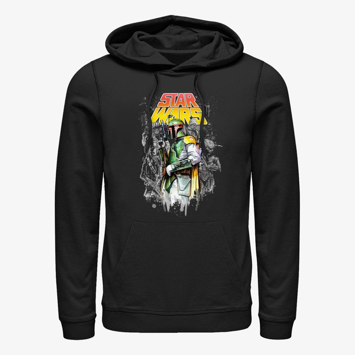 Mikiny Merch Star Wars: Classic - Hunters Guild Unisex Hoodie Black