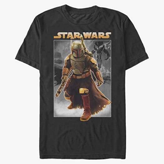 Majica Merch Star Wars Book of Boba Fett - Hunter For Hire Unisex T-Shirt Black