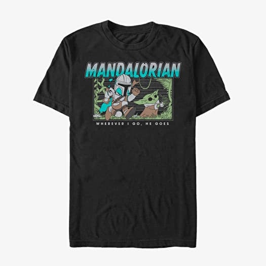 T-shirt Merch Star Wars: The Mandalorian - Ball Chase Unisex T-Shirt Black