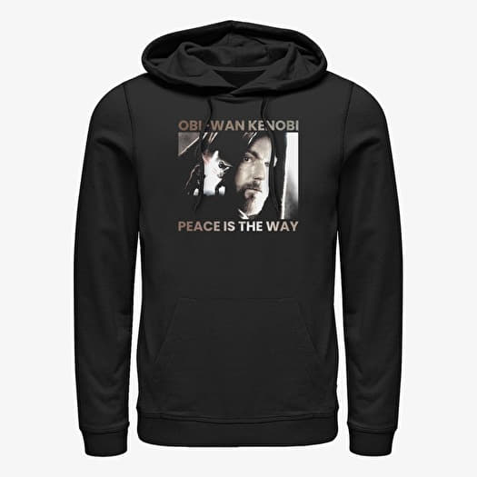 Sweat-shirt Merch Star Wars Obi-Wan - Peace is the Way Unisex Hoodie Black