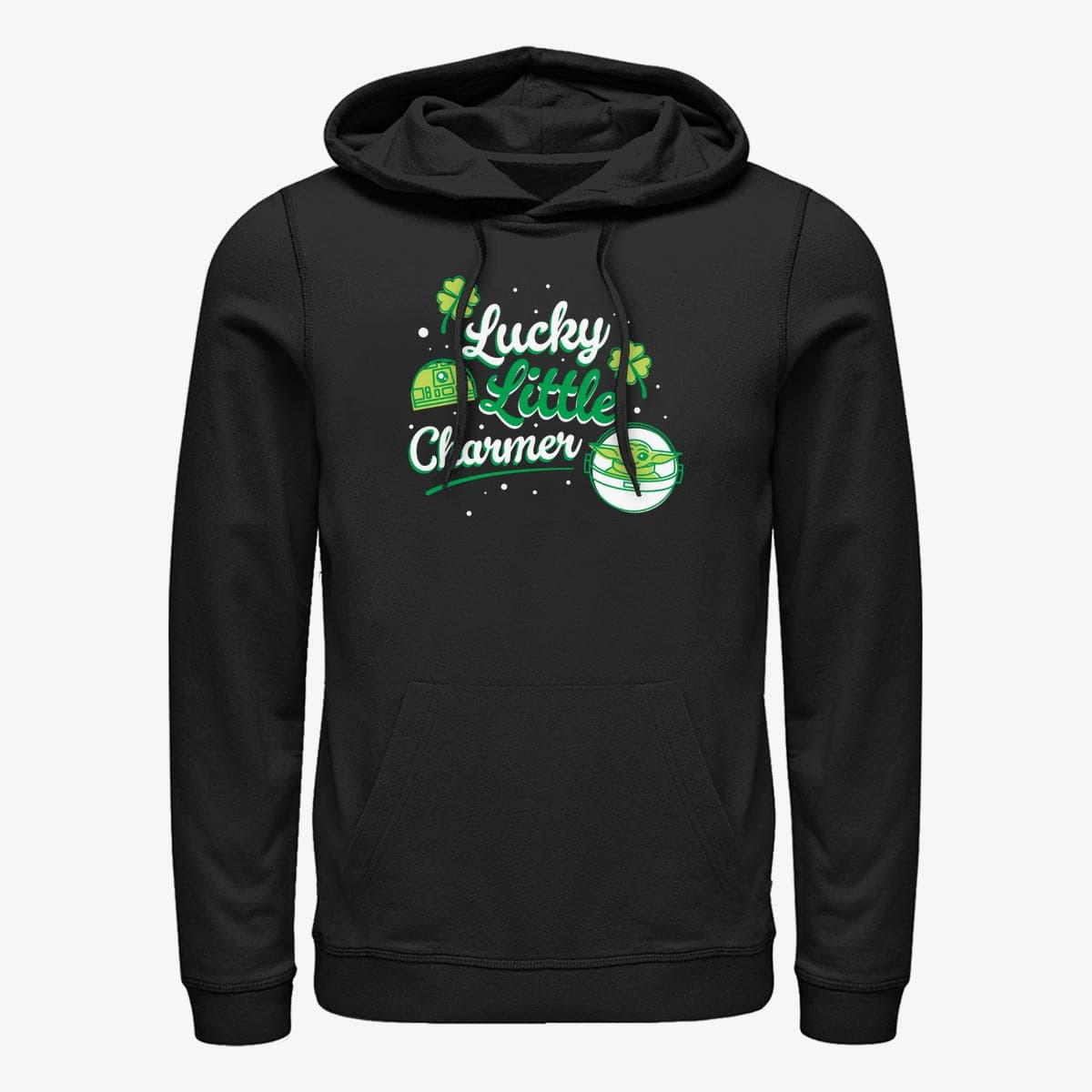 Суитчъри Merch Star Wars: The Mandalorian - Little Charmer Dots Unisex Hoodie Black