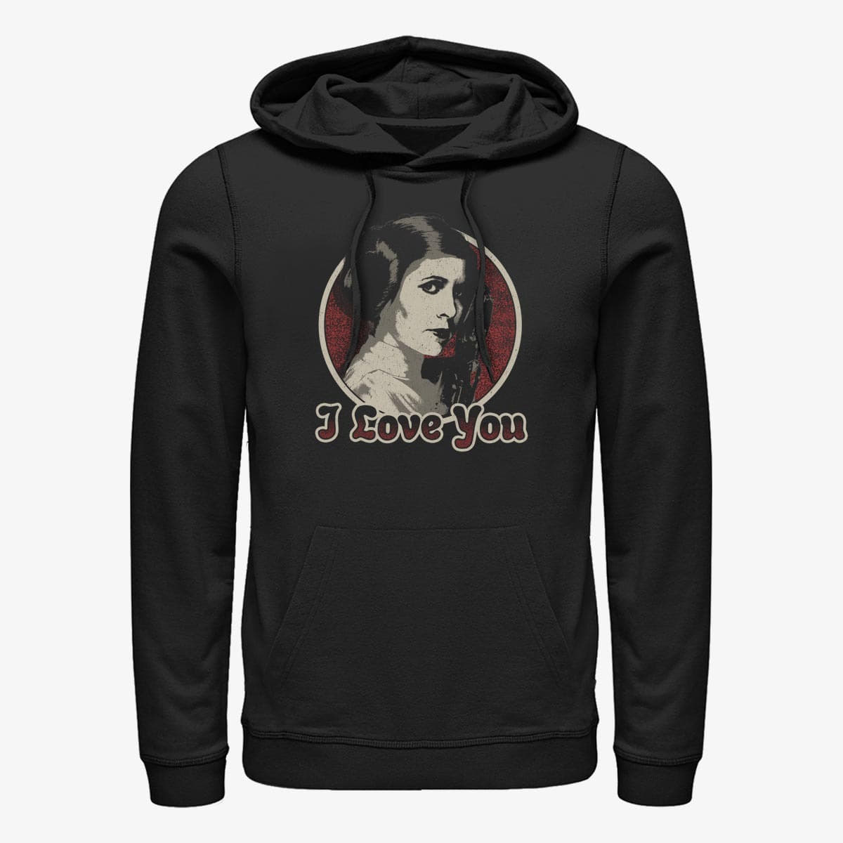 Суитчъри Merch Star Wars - Leia Loves Han Unisex Hoodie Black