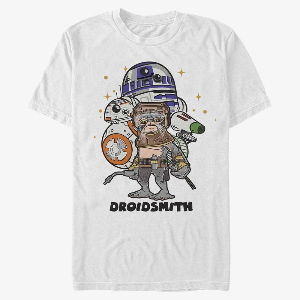 T-Shirts Merch Star Wars: The Rise Of Skywalker - Droid Smith Unisex T-Shirt White