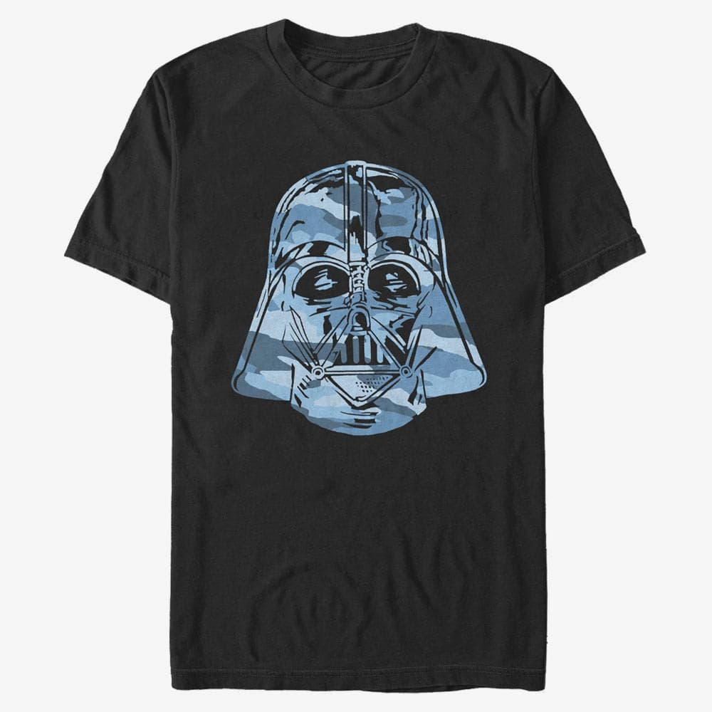 Тениски Merch Star Wars - Camo Vader Blue Unisex T-Shirt Black