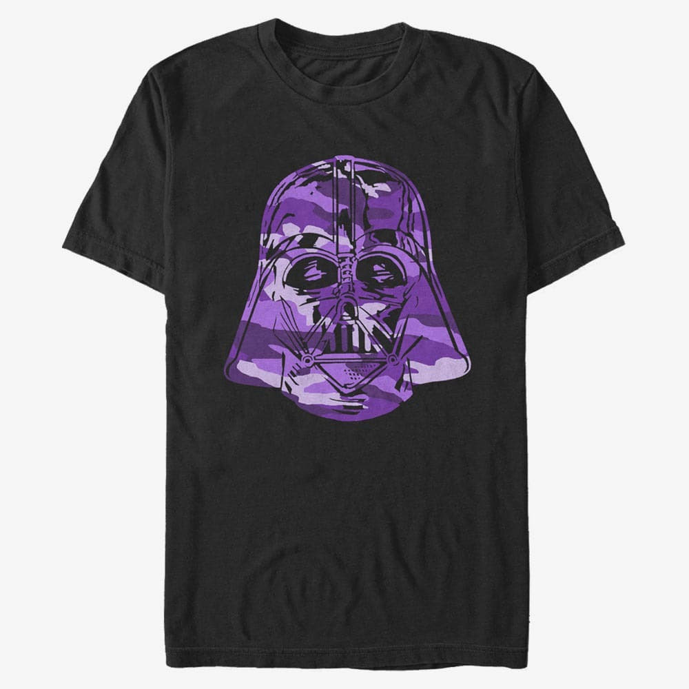 Тениски Merch Star Wars - Camo Vader Purple Unisex T-Shirt Black