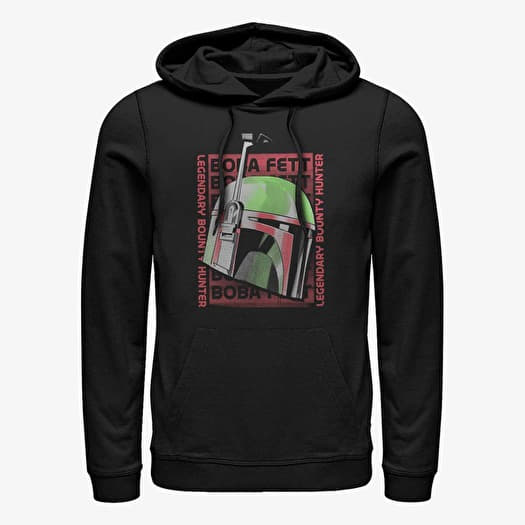 Džemperis Merch Star Wars Book of Boba Fett - Boba Poster Unisex Hoodie Black
