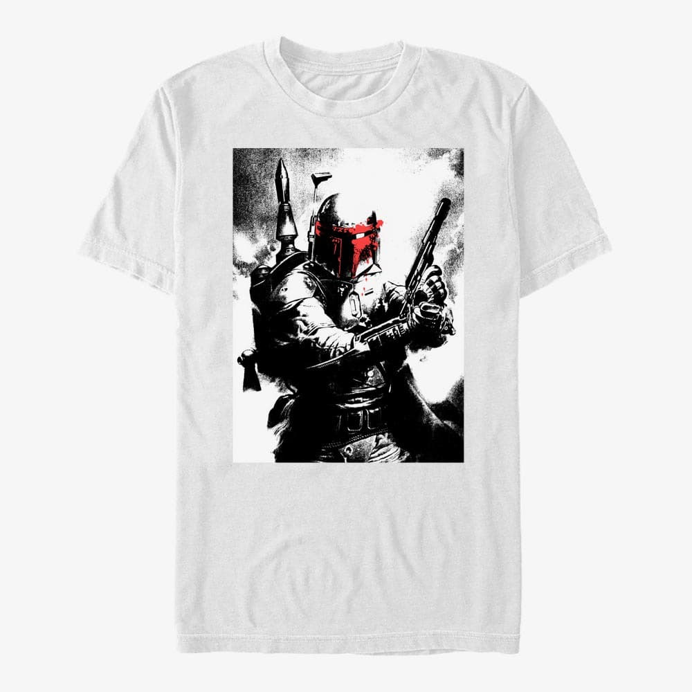 Тениски Merch Star Wars: Classic - Boba So Fett Unisex T-Shirt White