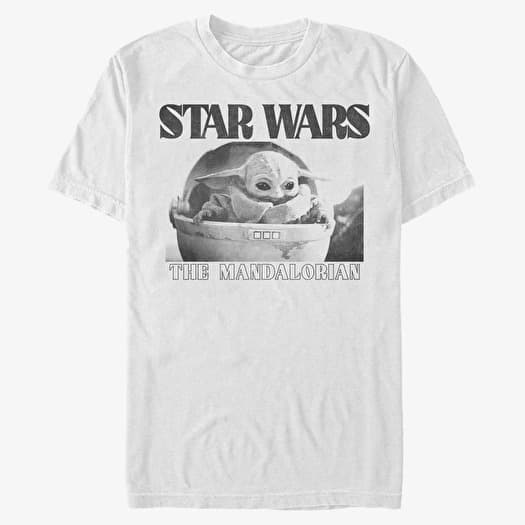 T-shirt Merch Star Wars: The Mandalorian - Black n White Photo Unisex T-Shirt White