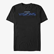 Merch Star Wars: Visions - Blue STVision Logo Unisex T-Shirt Black