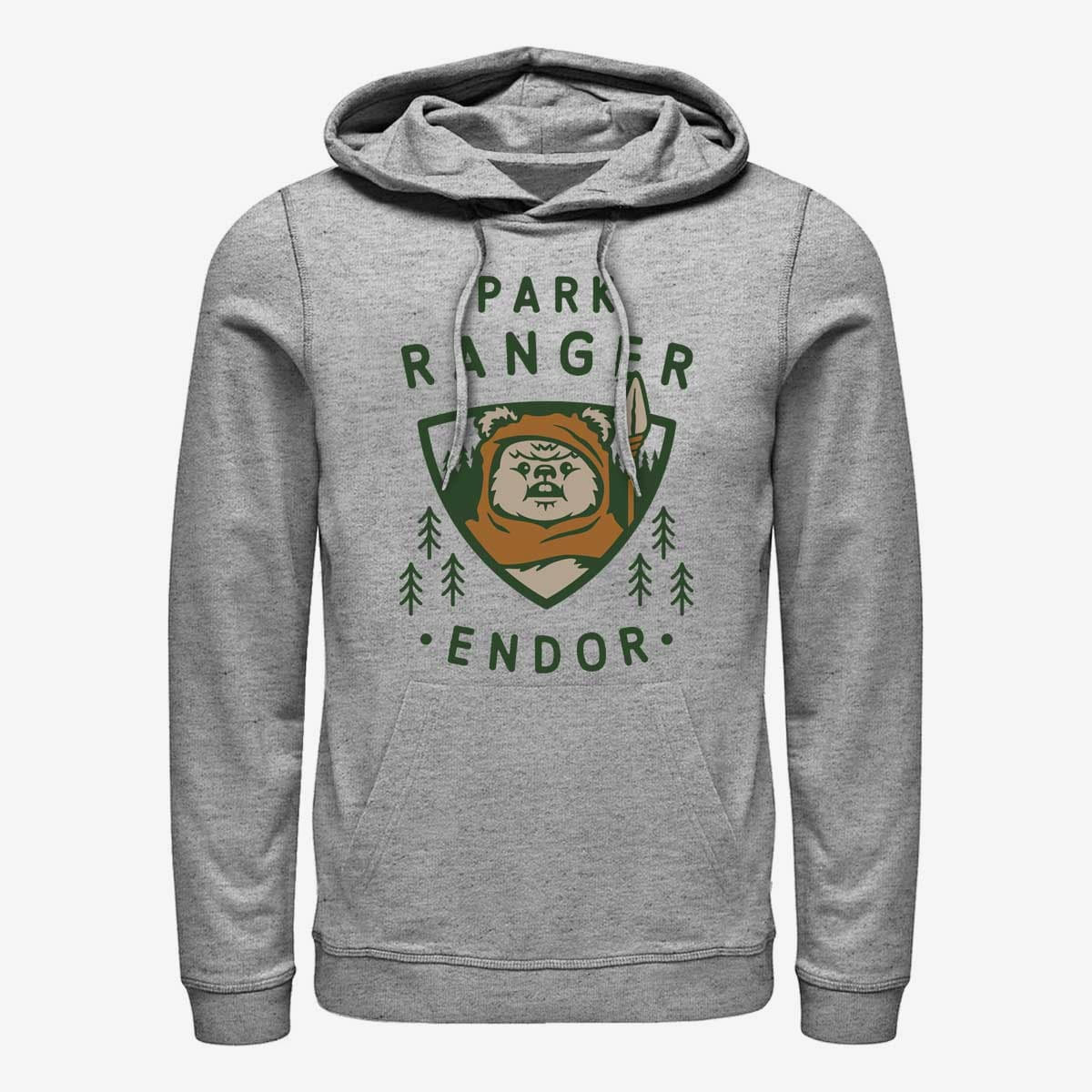 Суитчъри Merch Star Wars: The Mandalorian - Park Ranger Unisex Hoodie Heather Grey
