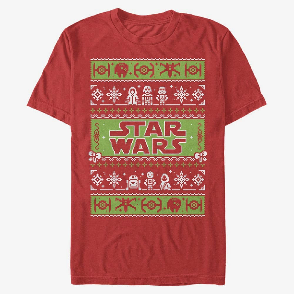 T-Shirts Merch Star Wars: Classic - Xmas Time Unisex T-Shirt Red