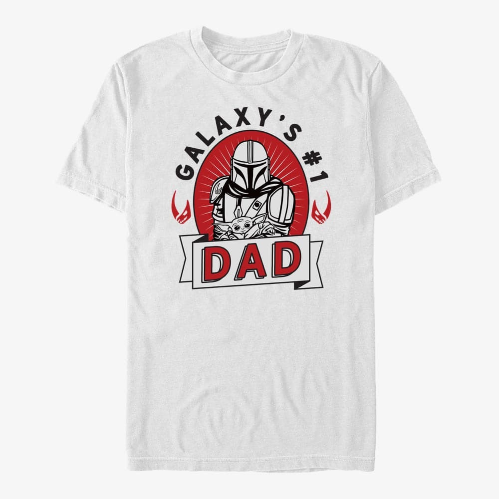 Trička Merch Star Wars: The Mandalorian - Mando Tattoo Unisex T-Shirt White