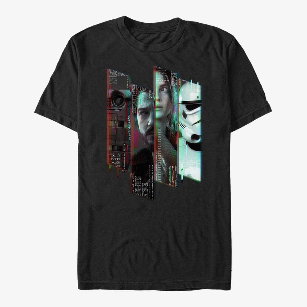 Тениски Merch Star Wars: Andor - Cast Glich Unisex T-Shirt Black