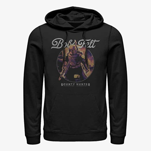 Džemperis Merch Star Wars Book of Boba Fett - Thermal Boba Unisex Hoodie Black