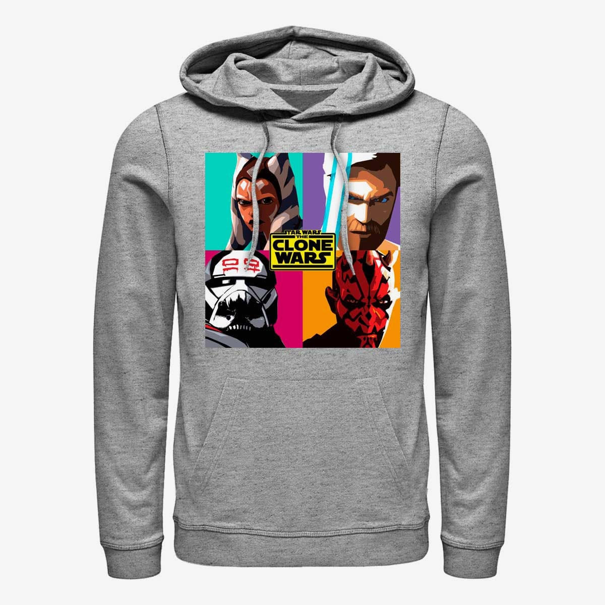 Суитчъри Merch Star Wars: Clone Wars - Clone Wars Pop Unisex Hoodie Heather Grey
