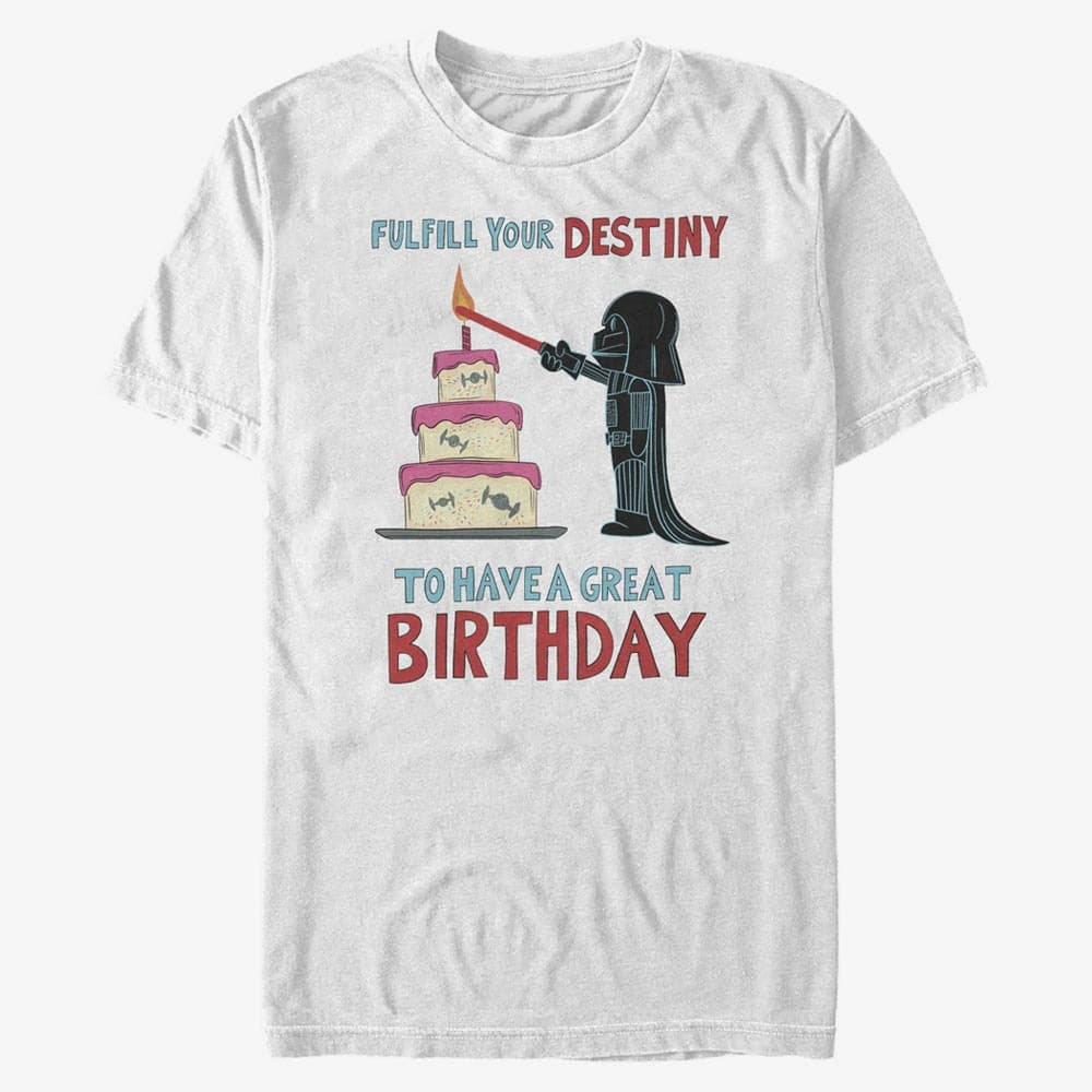 T-Shirts Merch Star Wars: Classic - Fulfill Your Birthday Unisex T-Shirt White