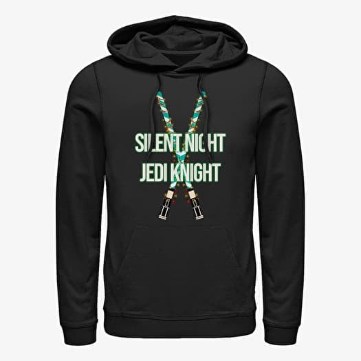 Majica Merch Star Wars: Classic - Christmas Light Sabers Unisex Hoodie Black
