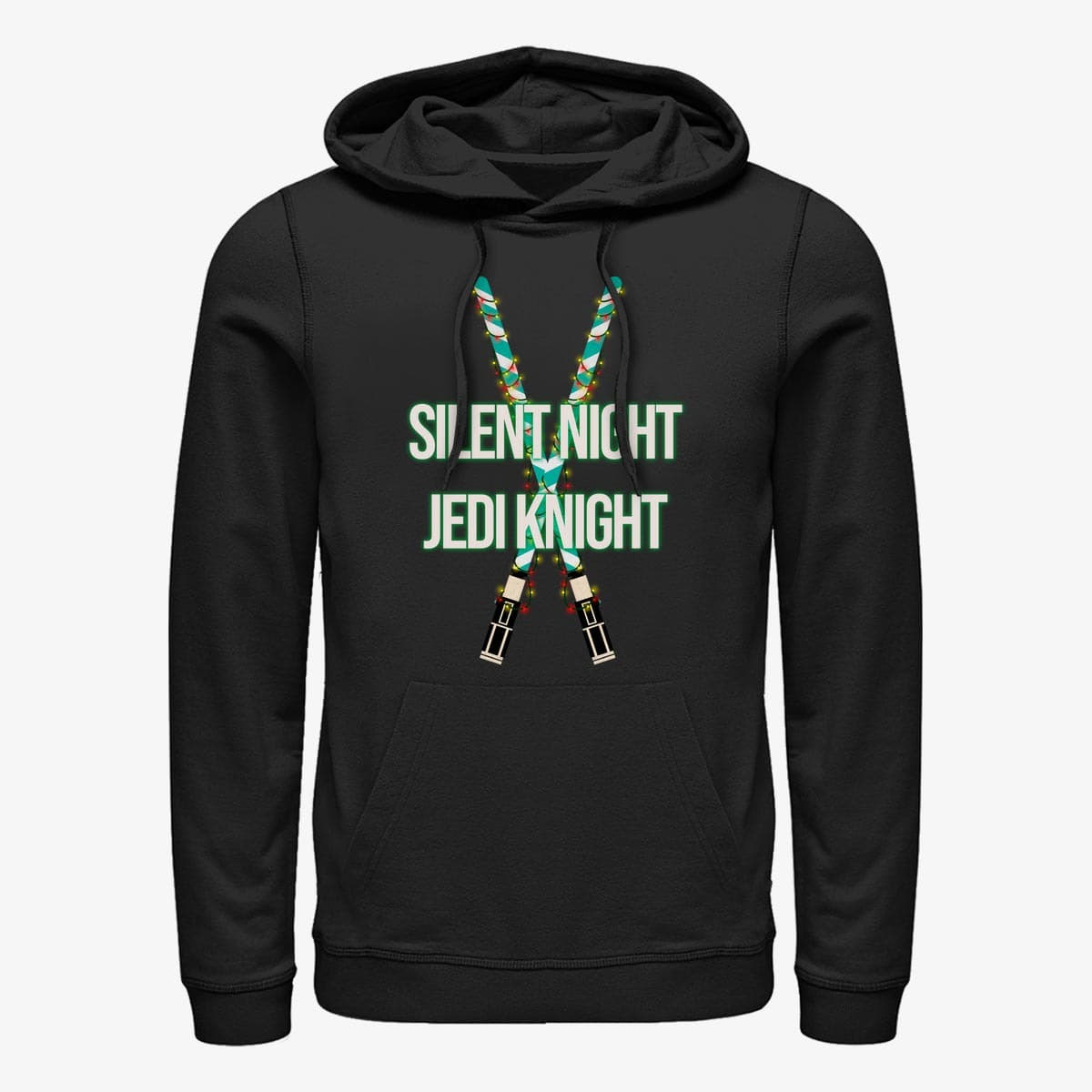 Суитчъри Merch Star Wars: Classic - Christmas Light Sabers Unisex Hoodie Black
