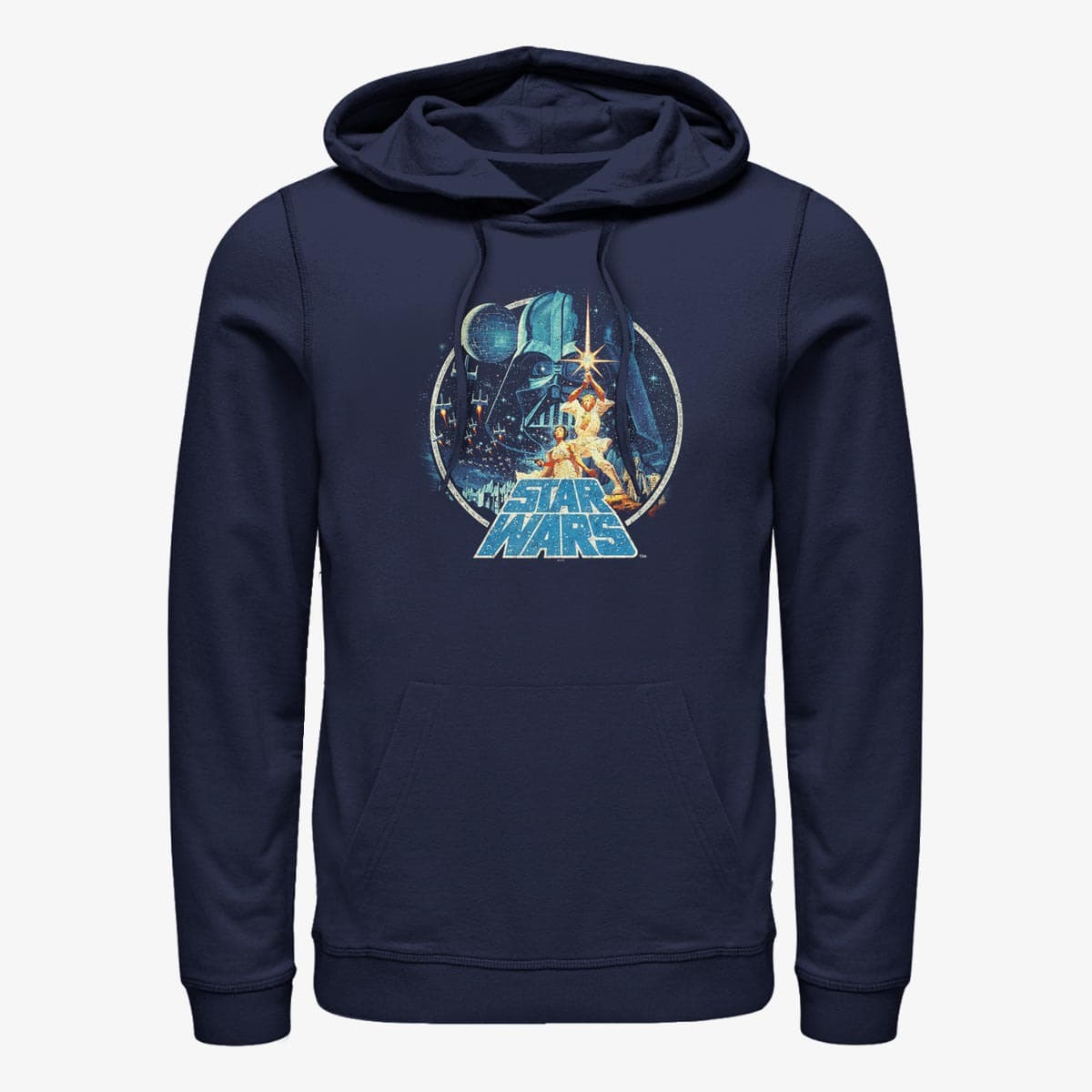 Sweatshirts Merch Star Wars - Vintage Victory Unisex Hoodie Navy Blue