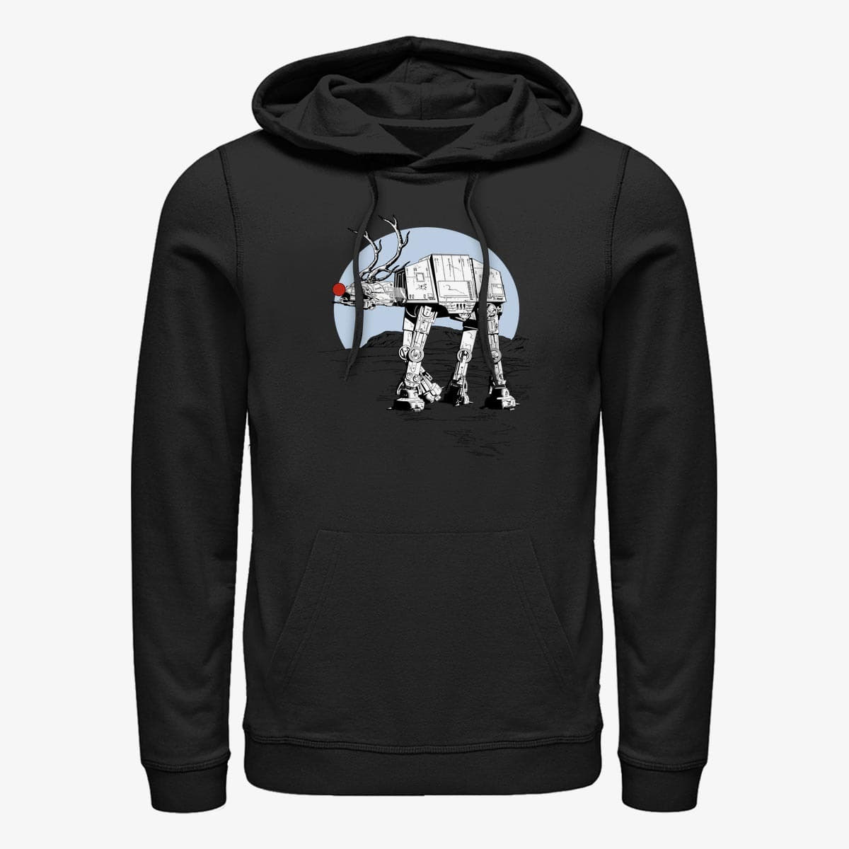 Kapuutsikud ja kampsunid Merch Star Wars: Classic - ATAT XMAS Unisex Hoodie Black