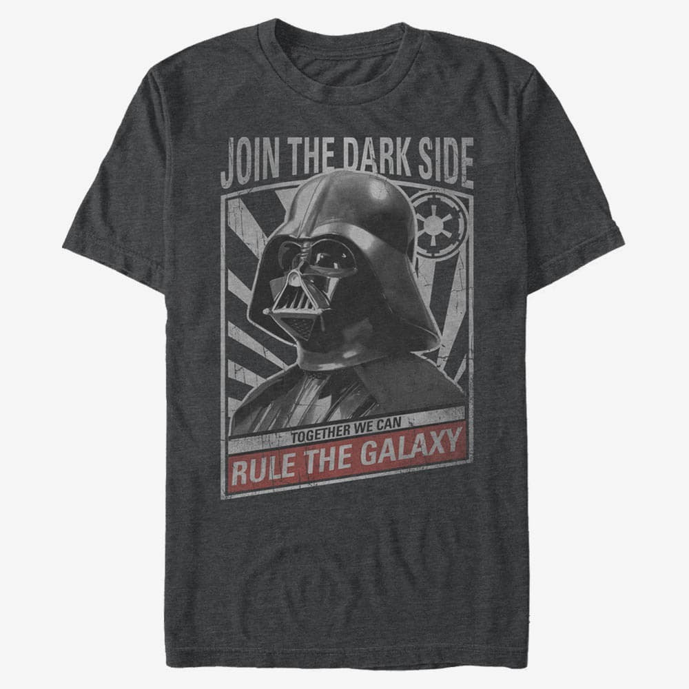 T-Shirts Merch Star Wars: Classic - Galaxy Ruler Unisex T-Shirt Dark Heather Grey
