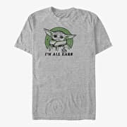 Merch Star Wars: The Mandalorian - All Ears Unisex T-Shirt Heather Grey