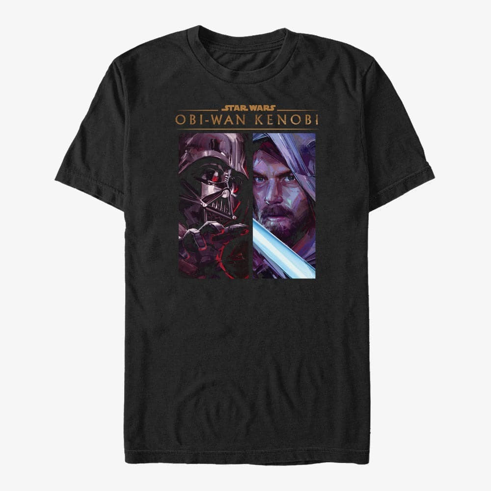 Тениски Merch Star Wars Obi-Wan - Kenobi Panels Unisex T-Shirt Black