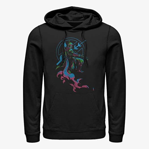 Mikina Merch Star Wars Book of Boba Fett - Fett Seal Unisex Hoodie Black