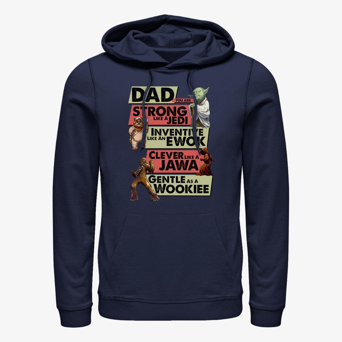 Sweatshirts Merch Star Wars: Classic - Alien Dad Unisex Hoodie Navy Blue