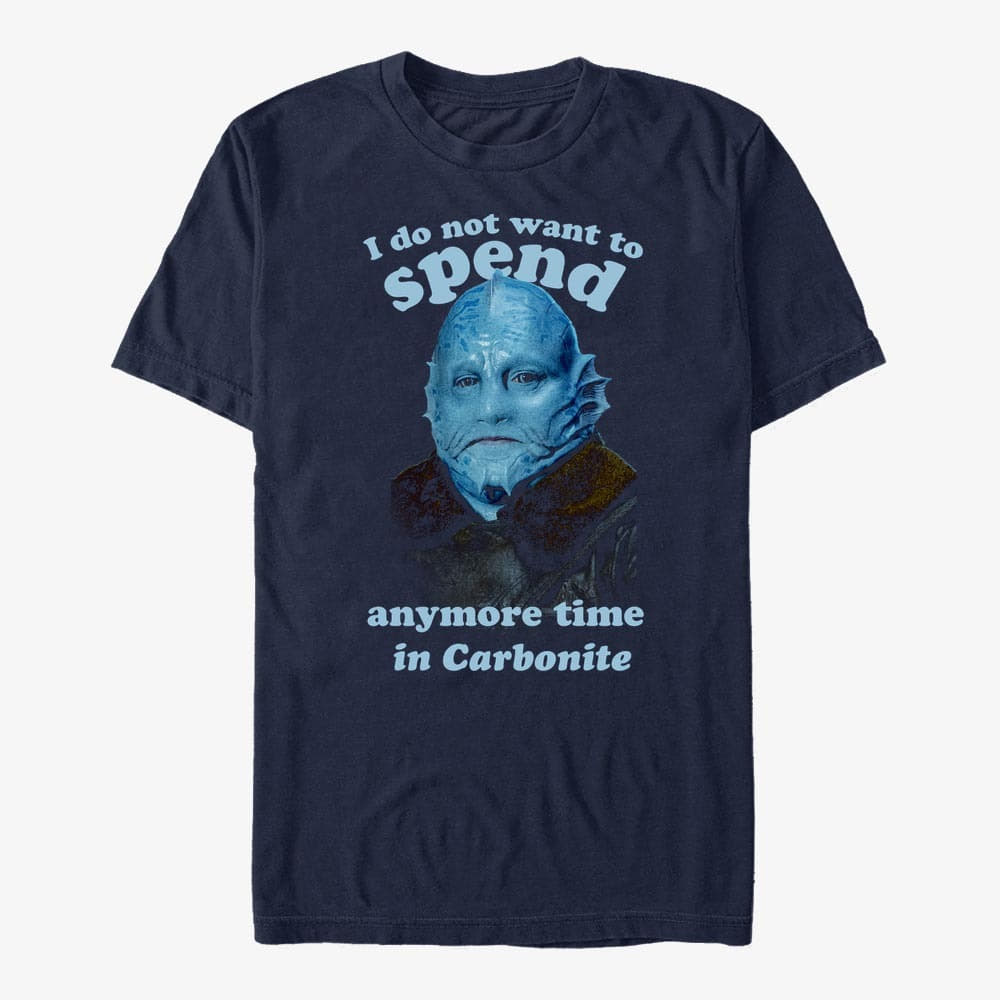Magliette Merch Star Wars: The Mandalorian - MandoMon Epi4 Never Again Unisex T-Shirt Navy Blue