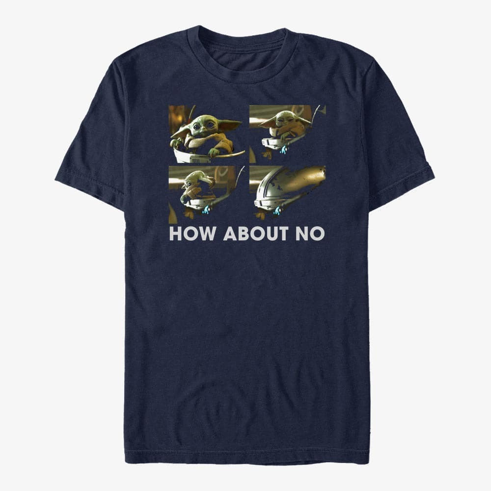 T-shirts Merch Star Wars: The Mandalorian - ABOUT THAT NO Unisex T-Shirt Navy Blue