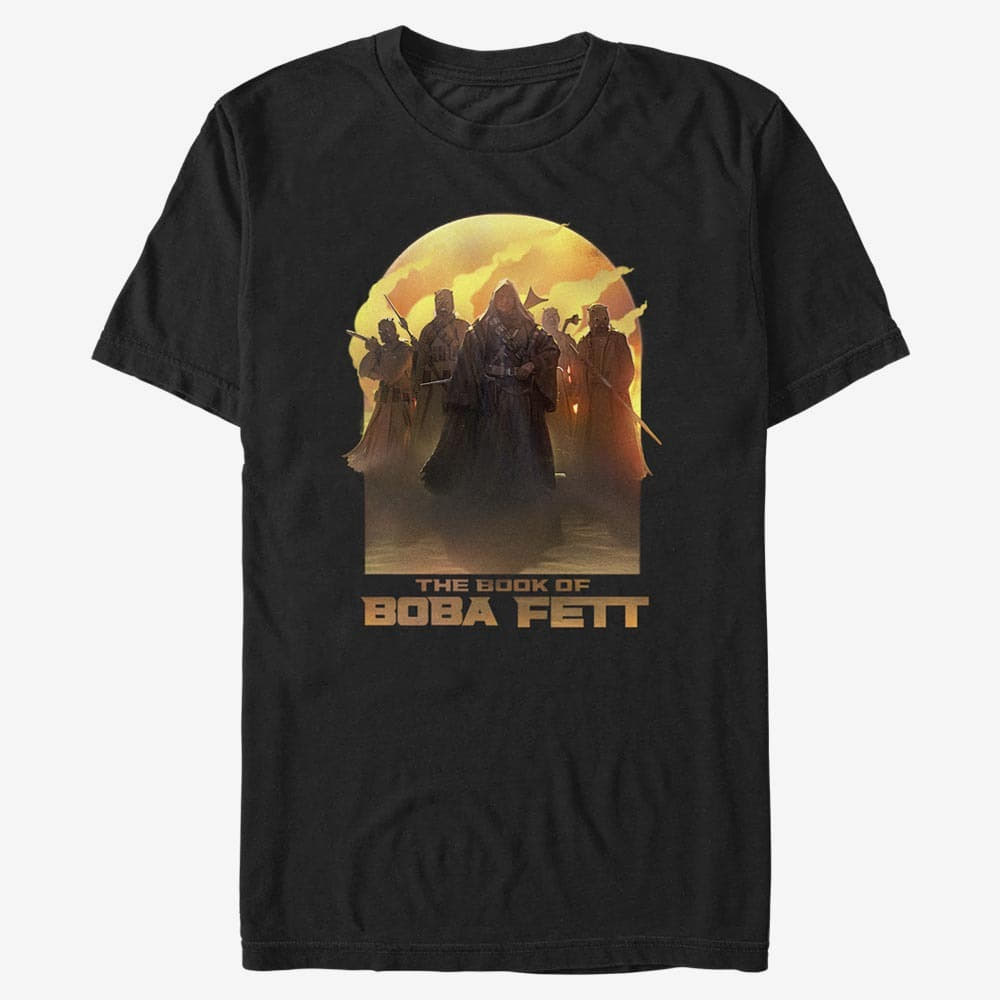 Тениски Merch Star Wars Book of Boba Fett - Leading By Example Unisex T-Shirt Black