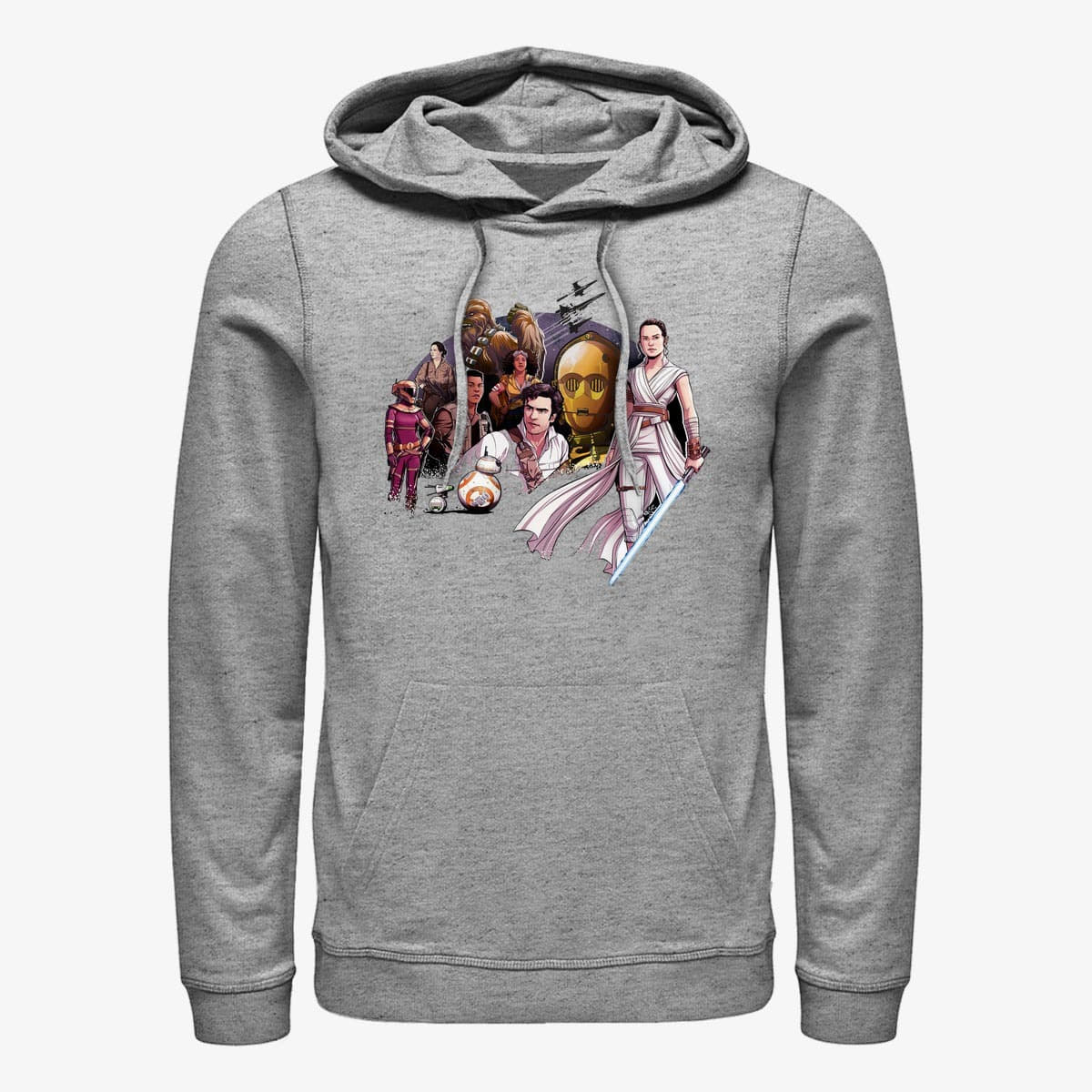 Hoodies and sweatshirts  Merch Star Wars: The Rise of Skywalker - Trixie Grouped Unisex Hoodie Heather Grey