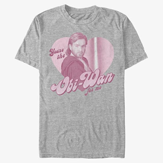 Μπλουζάκι Merch Star Wars: Classic - Wan For Me Unisex T-Shirt Heather Grey