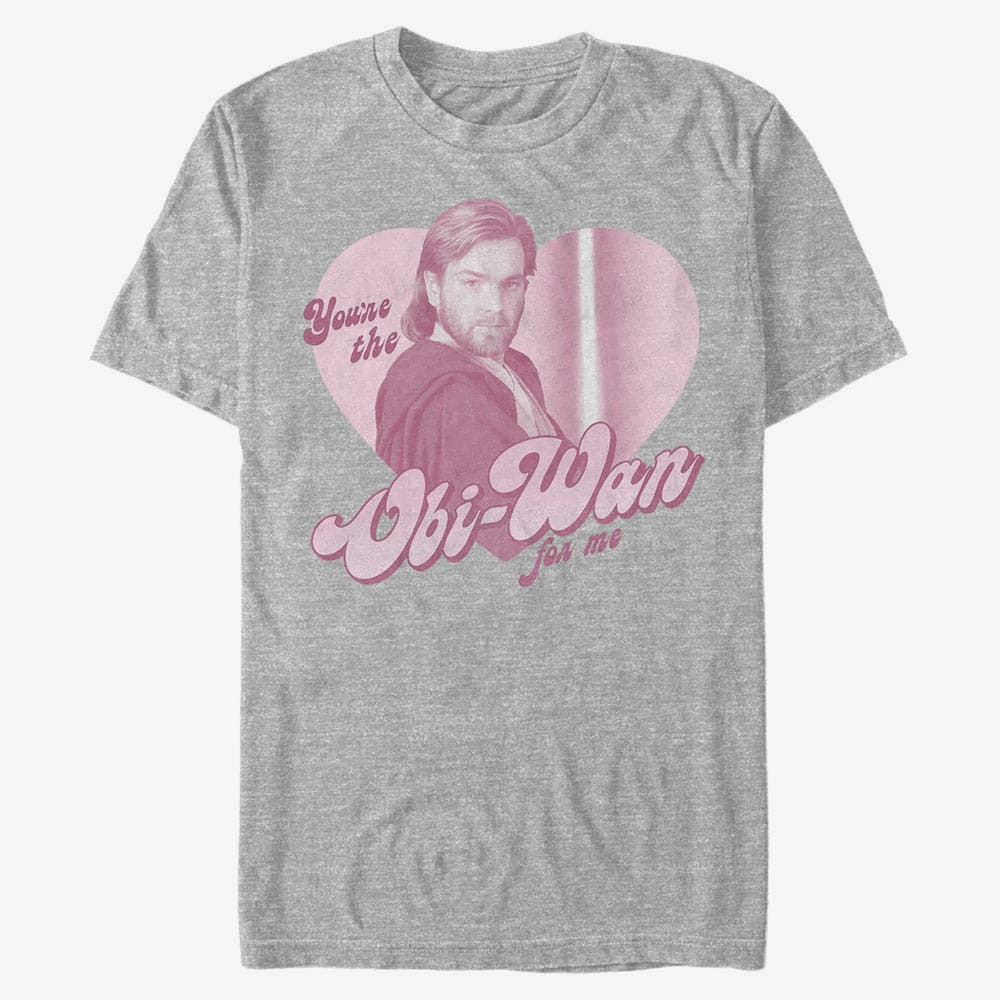 majice kratkih rukava Merch Star Wars: Classic - Wan For Me Unisex T-Shirt Heather Grey