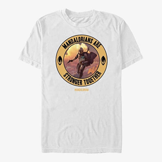 Merch Star Wars: The Mandalorian - Stronger Together Unisex T-Shirt White