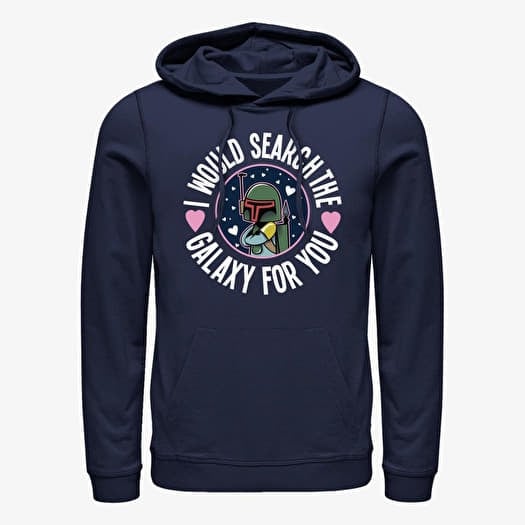 Mikina Merch Star Wars: Classic - Search The Galaxy Unisex Hoodie Navy Blue