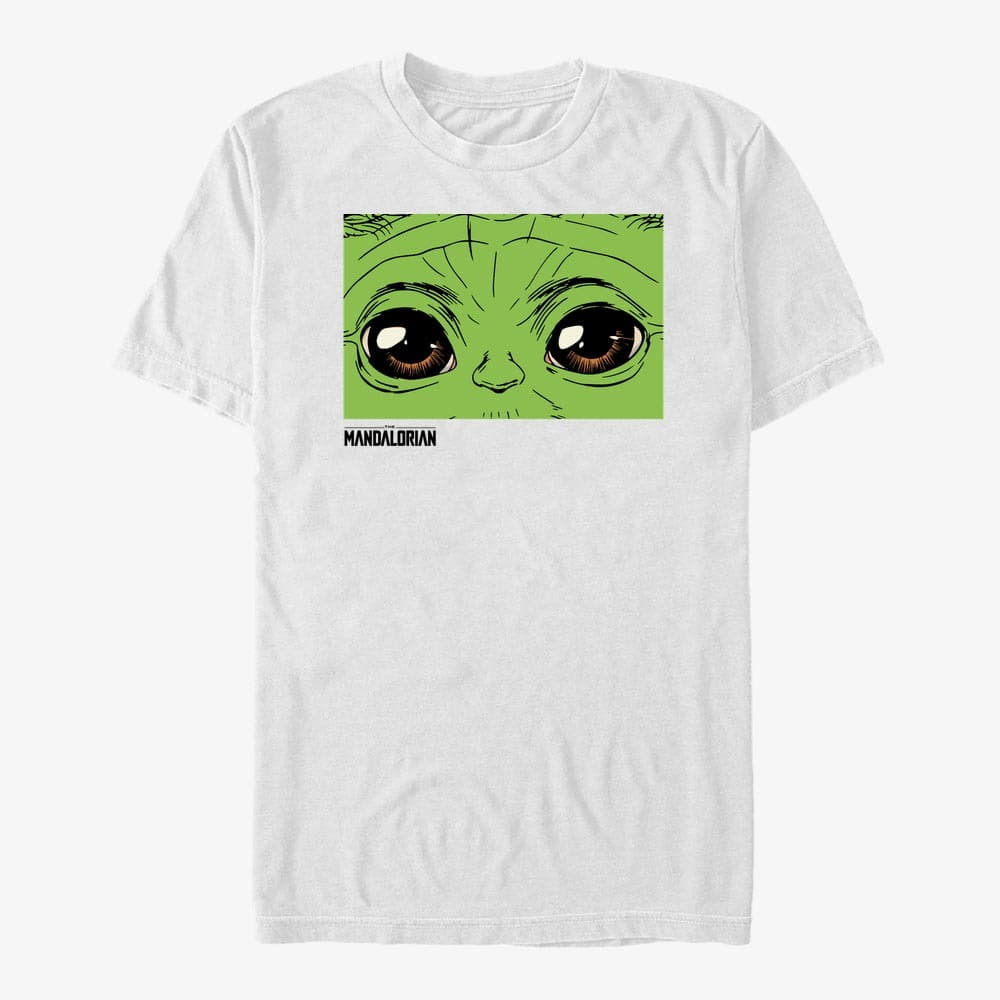 Тениски Merch Star Wars: The Mandalorian - These Eyes Unisex T-Shirt White