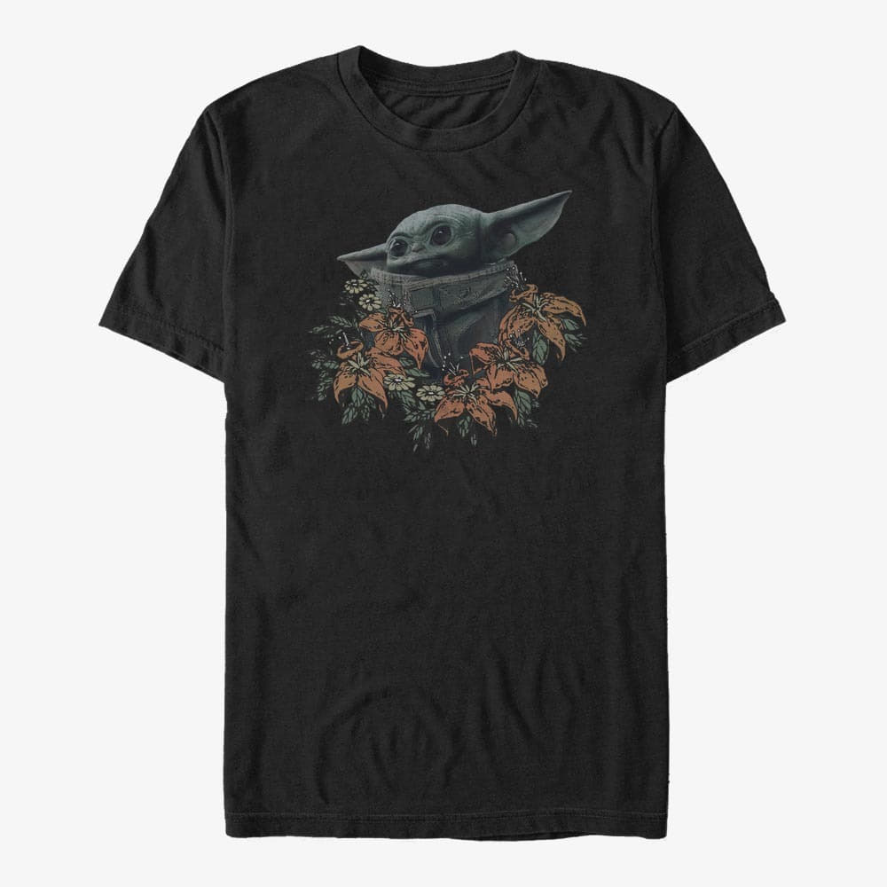 T-shirts Merch Star Wars: The Mandalorian - FLOWER CHILD Unisex T-Shirt Black