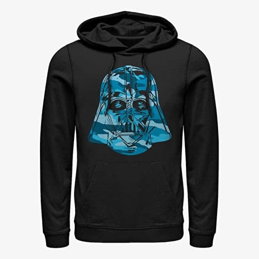 Sweatshirt Merch Star Wars - Camo Vader Blue Unisex Hoodie Black