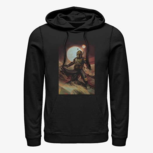 Mikina Merch Star Wars Book of Boba Fett - Boba Painting Unisex Hoodie Black