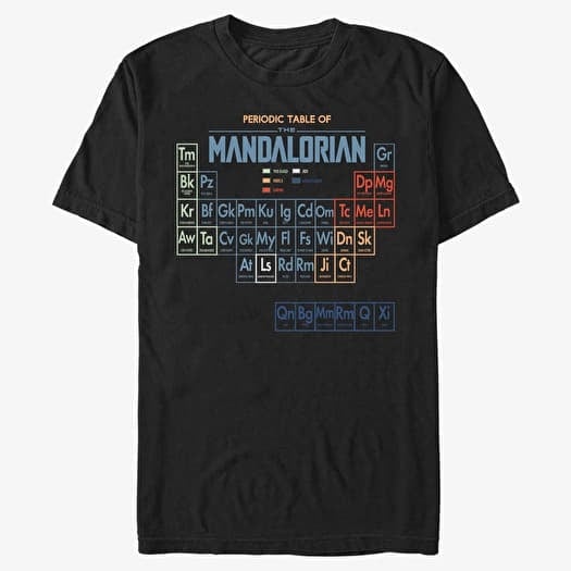 Merch Star Wars: The Mandalorian - Table Of Mando Unisex T-Shirt Black